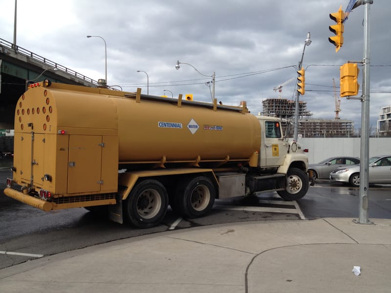 Water tanker truck